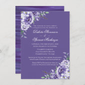 Paarse Passie | Violet Lavender Plum Brusbec Kaart (Voorkant / Achterkant)