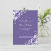 Paarse Passie | Violet Lavender Plum Brusbec Kaart (Staand voorkant)