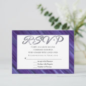 Paarse Passie | Violet Lavender Plum Brusbec RSVP Kaartje (Staand voorkant)