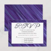 Paarse Passie | Violet Lavender Plum Brusbec RSVP Kaartje (Voorkant / Achterkant)