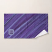 Paarse Passie | Violet Plum Brusbetier Monogram Bad Handdoek (Handdoek)