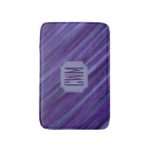 Paarse Passie | Violet Plum Brusbetier Monogram Badmat (Voorkant Verticaal)