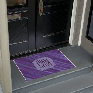Paarse Passie Violet Plum Brusbetier Monogram Deurmat