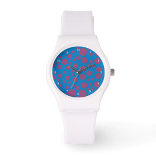 paarse passie voelt blauwe maan kunst duizelig sti horloge