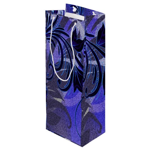 Paarse Passie Wijn Cadeautas (Achterkant Gekanteld)