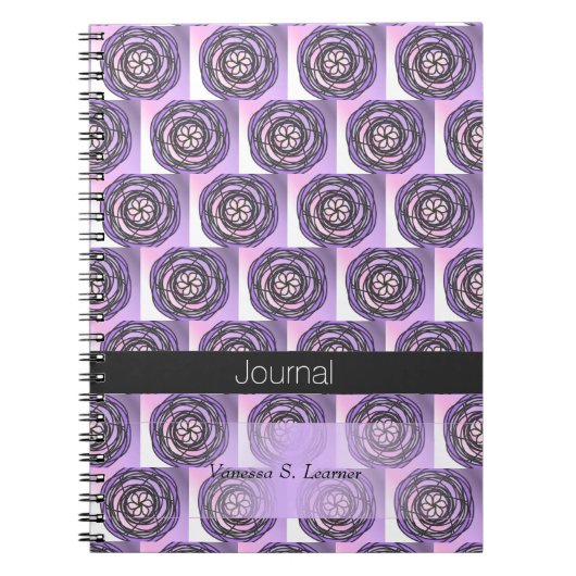 Paarse Passiebloem Journal Notitieboek (Voorkant)
