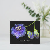 Paarse passiefventilator Collectief Briefkaart (Staand voorkant)