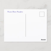 Paarse Passiflora en Perzisch Schild Fotografisch Briefkaart (Achterkant)