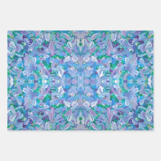 Paarse Passion Abstract inpakpapier Vel (Voorkant 3)