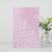  Paarse Passion Bloemen Briefpapier (Staand voorkant)