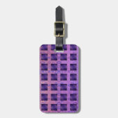Paarse Passion Boho Lattice Bagagelabel (Voorkant verticaal)