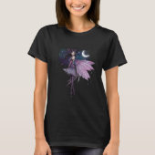 Paarse Passion Fairy en Moon T-shirt (Voorkant)