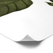 Paarse Passion Flower Art Print Poster (Hoek)