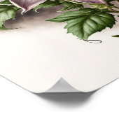 Paarse Passion Flower Art Print Poster (Hoek)