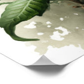 Paarse Passion Flower Art Print Poster (Hoek)