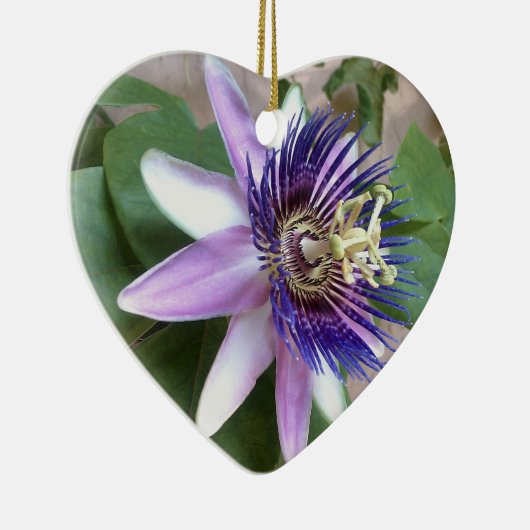 Paarse Passion Flower Keramisch Ornament (Rechts)