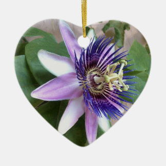 Paarse Passion Flower Keramisch Ornament