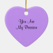 Paarse Passion Flower Keramisch Ornament (Achterkant)