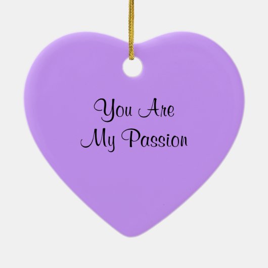 Paarse Passion Flower Keramisch Ornament (Achterkant)