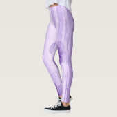 Paarse Passion Flowers Airborstel Art Leggings (Links)
