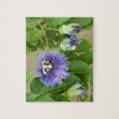 Paarse Passion Flowers Jigzaag Puzzle Game Legpuzzel (Verticaal)