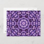 Paarse Passion Kaleidoscope Briefkaart (Voorkant / Achterkant)