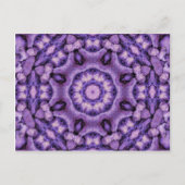 Paarse Passion Kaleidoscope Briefkaart (Voorkant)