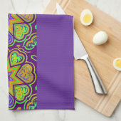 'Paarse Passion' Keukendoek Theedoek (Quarter Fold)