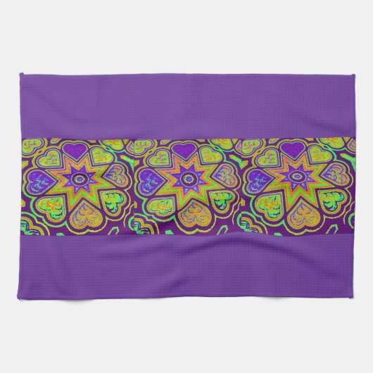 'Paarse Passion' Keukendoek Theedoek (Horizontaal)