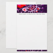 Paarse Passion Las Vegas Casino Gambler Briefpapier (Voorkant / Achterkant)