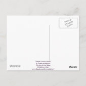 Paarse Passion Ocean Briefkaart (Achterkant)