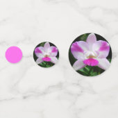 Paarse Passion Orchids Confetti (Achterkanten)