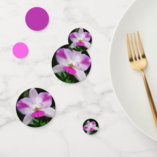Paarse Passion Orchids Confetti (Groep)