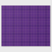 Paarse Passion Plaid Gingham Pattern Cadeaupapier (Vlak)