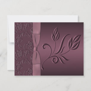 Paarse Passion RSVP-kaart RSVP Kaartje