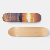 Paarse Passion Sunset Persoonlijk Skateboard (Horizontaal)