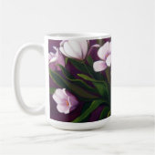 Paarse Passion Tulips Coffee Cup Koffiemok (Links)