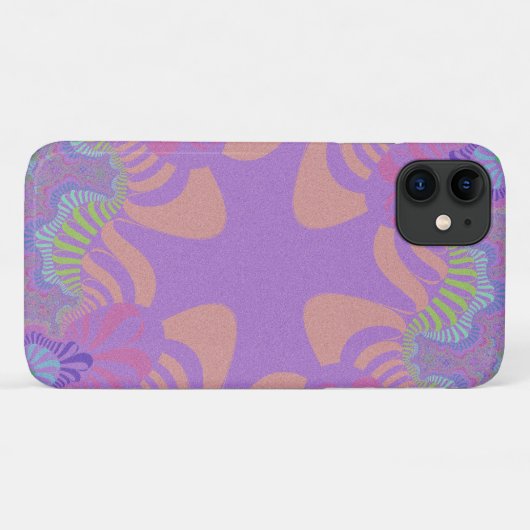 Paarse pasta-kruis Case-Mate iPhone case (Achterkant (horizontaal))