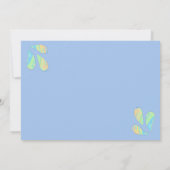 Paarse pasta Newborn Sip en zie Aangepaste foto Kaart (Achterkant)