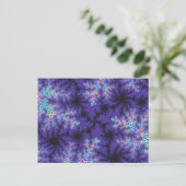 Paarse pasta's briefkaart (Staand voorkant)