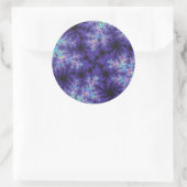 Paarse pasta's ronde sticker (Tas)