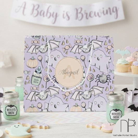 Paarse Pastel Baby Halloween Grote Cadeautas