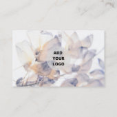 Paarse pastel bloemen Cadeaubon sjabloon Visitekaartje (Achterkant)