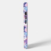 Paarse pastel camouflage Case-Mate iPhone case (Achterkant / Links)