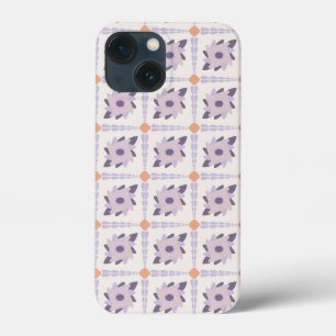 Paarse pastel Decoratieve kleurrijke tegel Case-Mate iPhone Case