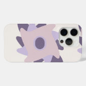 Paarse pastel decoratieve kleurrijke tegel Case-Mate iPhone case (Achterkant (horizontaal))
