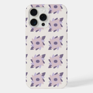 Paarse pastel decoratieve kleurrijke tegel iPhone 15 pro max case