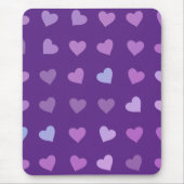 PAARSE PASTEL GECOLOREERDE HARTEN MUISMAT (Voorkant)