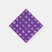 PAARSE PASTEL GECOLOREERDE HARTEN SERVET (Hoek)