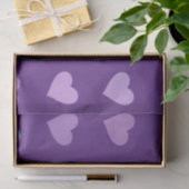 PAARSE PASTEL GECOLOREERDE HARTEN TISSUEPAPIER (Geschenk)